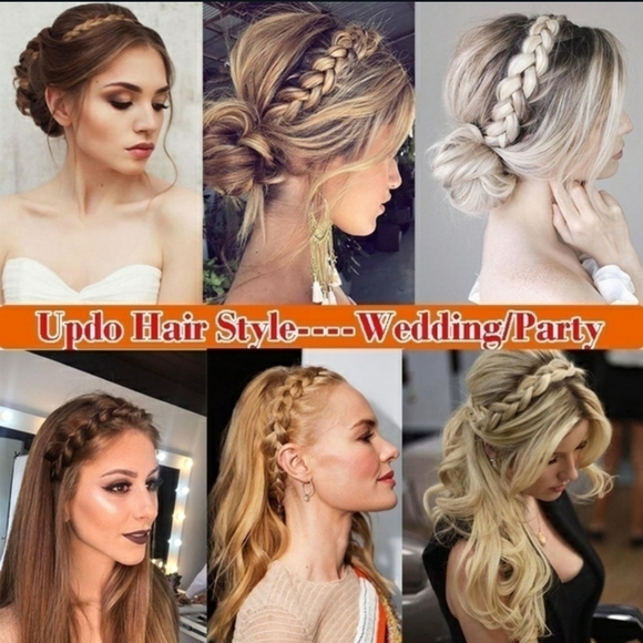Braided headband, synthetic hair - Picture 1 of 7